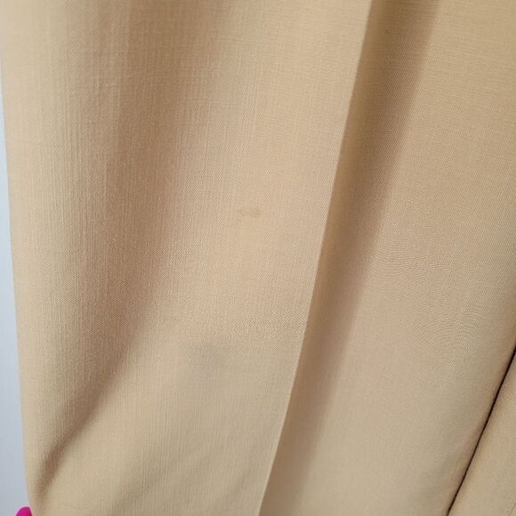 ZARA Masculine Wid Leg Trousers Slacks Sand Tan Size Small - Picture 7 of 13